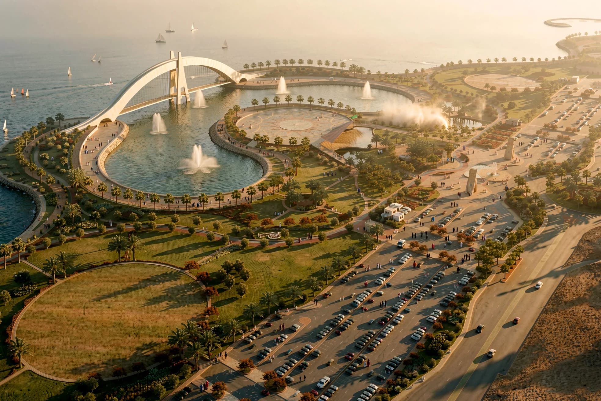Al Hamra Waterfront, a master plan project by VADO in Dammam, Saudi Arabia